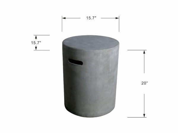 Modeno Round Tank Cover specs drawing