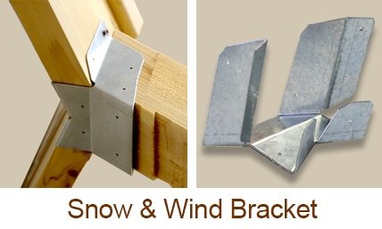 Snow and wind bracket