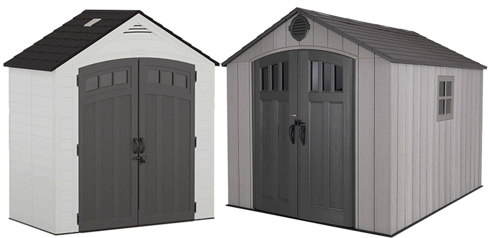 suncast vs lifetime shed both with double doors and vents