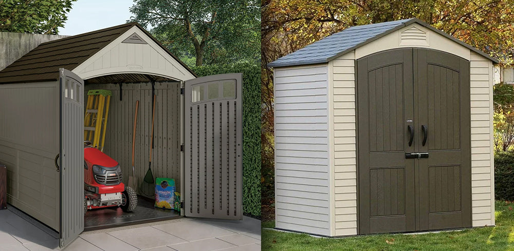 suncast vs lifetime shed with double doors