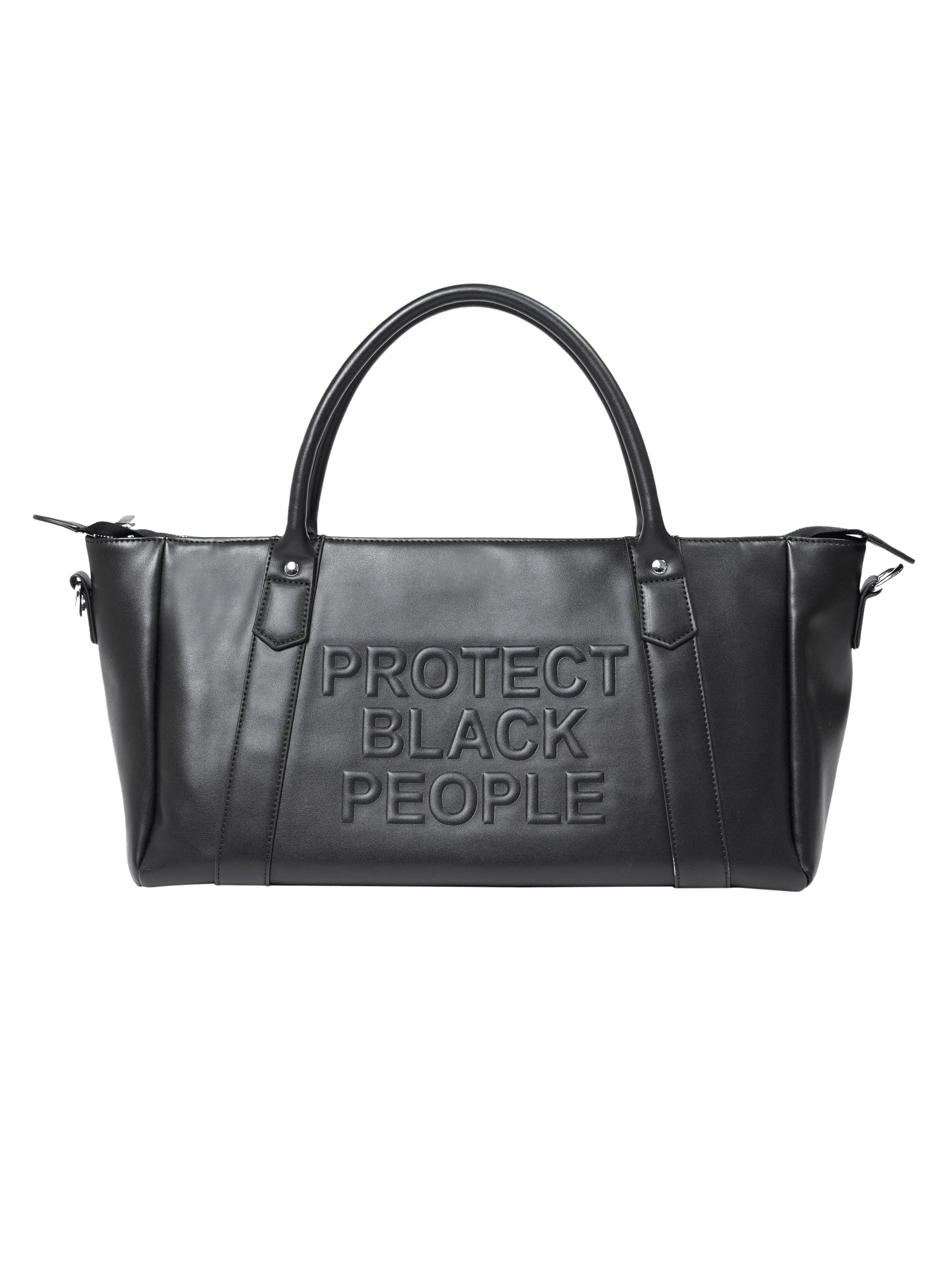 Image of PBP - Vegan Leather Duffle Bag (Black)