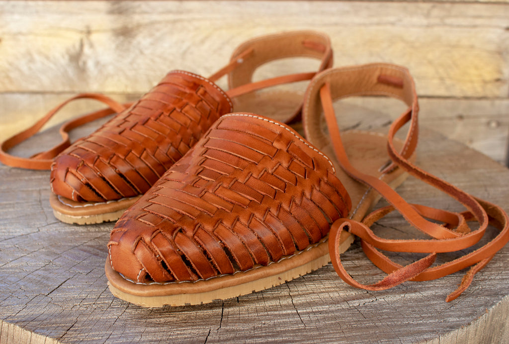 lace up mexican huaraches