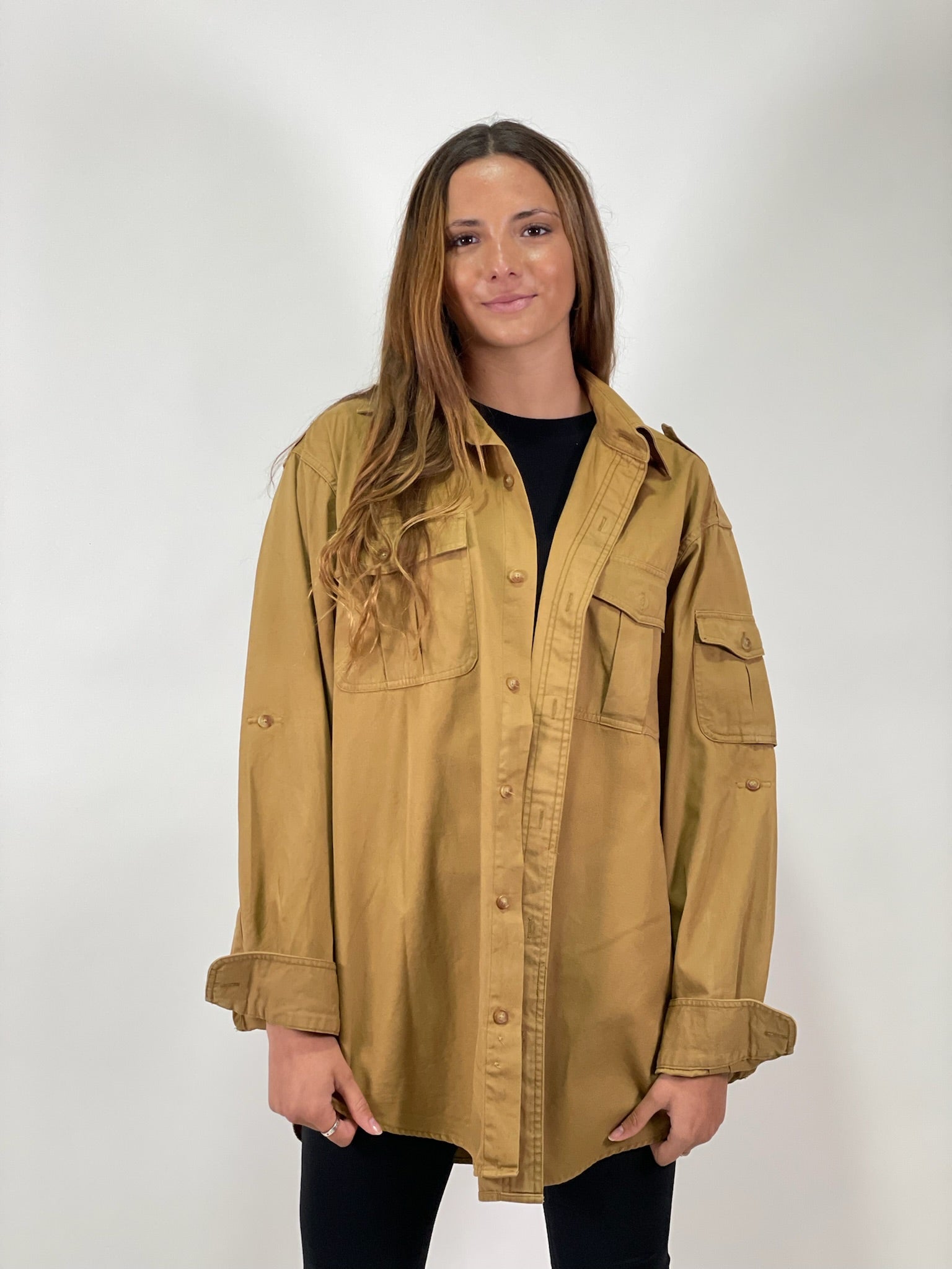 Chaqueta oversize Orvis mostaza vintage | Manba