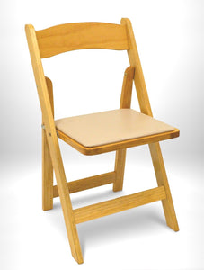 wooden padded folding chairs for sale