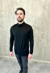 Luxury Long Sleeved Polo - Black Tribal Society