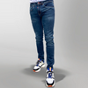 005 Men's Tribal Society Luxury Edition Slim Fit Jeans - Blue/Red Tribal Society