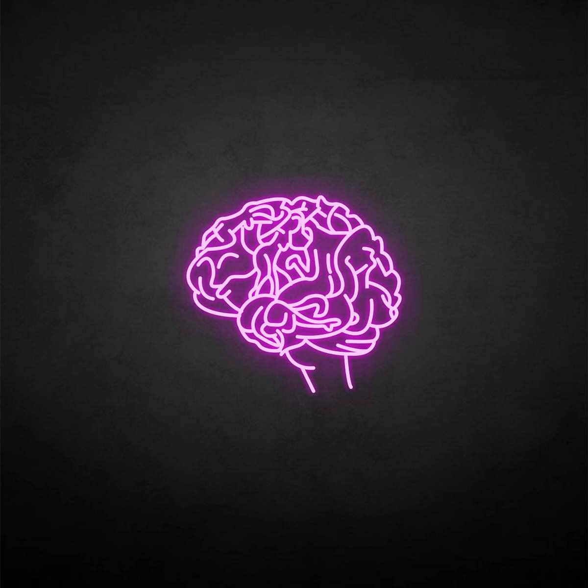 neon brain icon