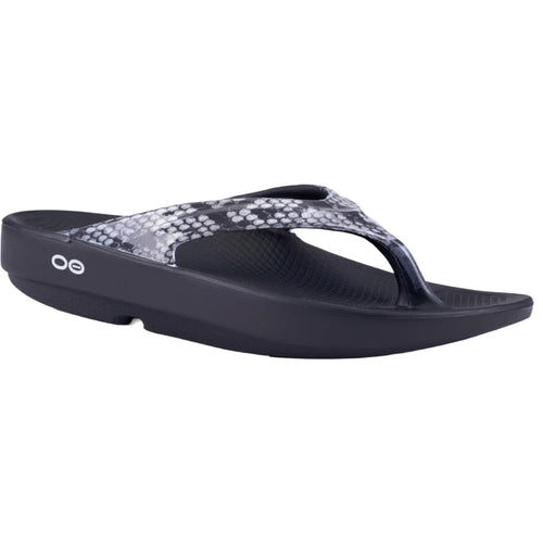 Oofos Women's Oolala Limited Sandal - Gray Leopard – All About