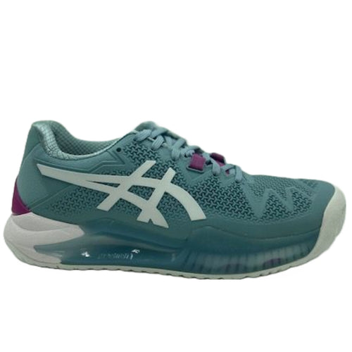 Asics Women's Gel Resolution Tennis Shoes - Smoke Blue/ White – All About Tennis