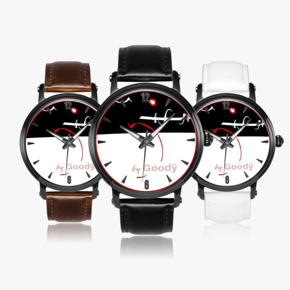 Automatic leather watch 