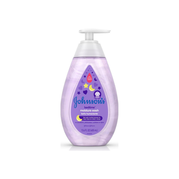 JOHNSON'S  Tear-Free Bedtime Baby, Moisture Wash with Soothing 		 13.6 oz