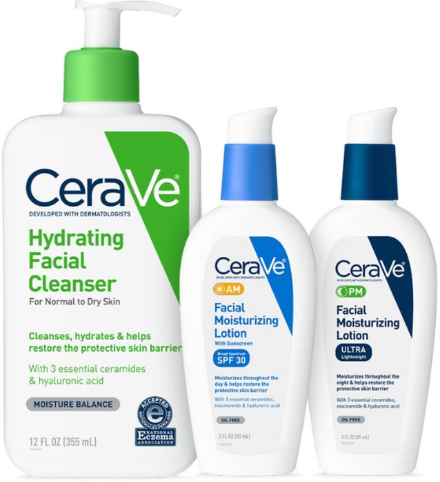 CeraVe Daily Skincare for Dry Skin | Hydrating Face AM Face — QARSTORES