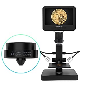 Andonstar 3 Lenses Hdmi 10.1 Inch Lcd Coin Digital Microscope Ad249s-p