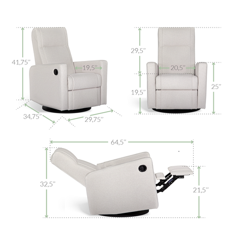 Dimensions fauteuil Nelly