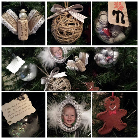 collage of remembrance ornaments