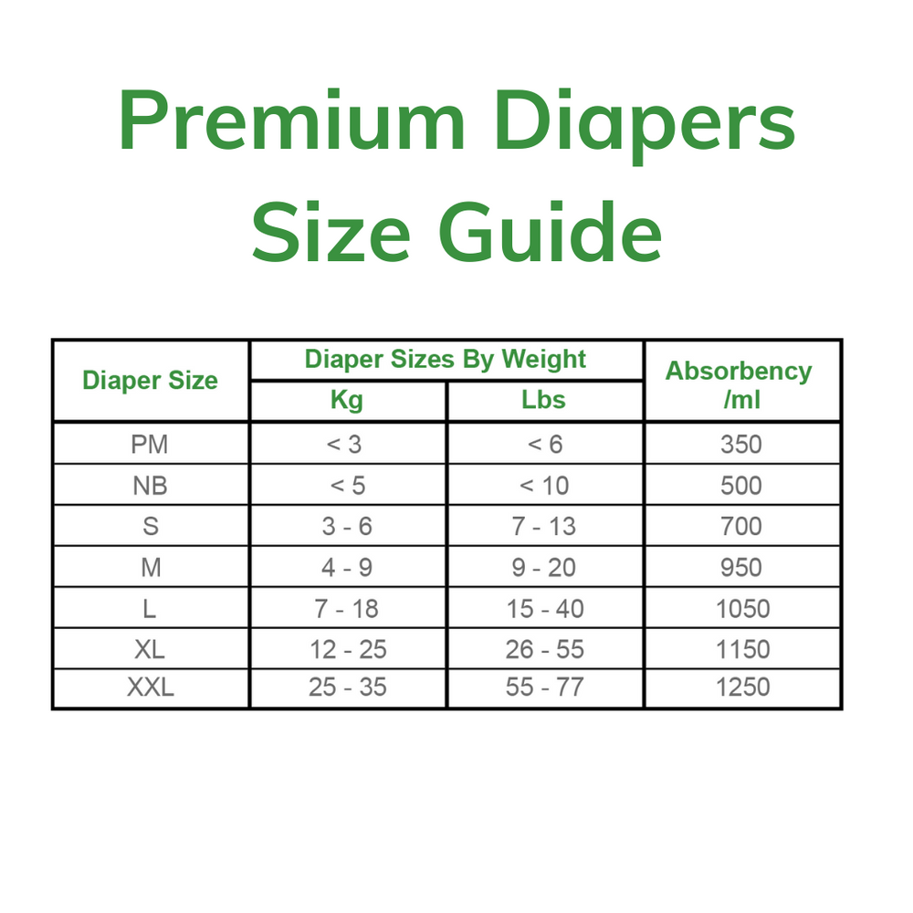 Nateen Premium Pull Up Diapers M (6 11 Kg 13 24 Lbs)