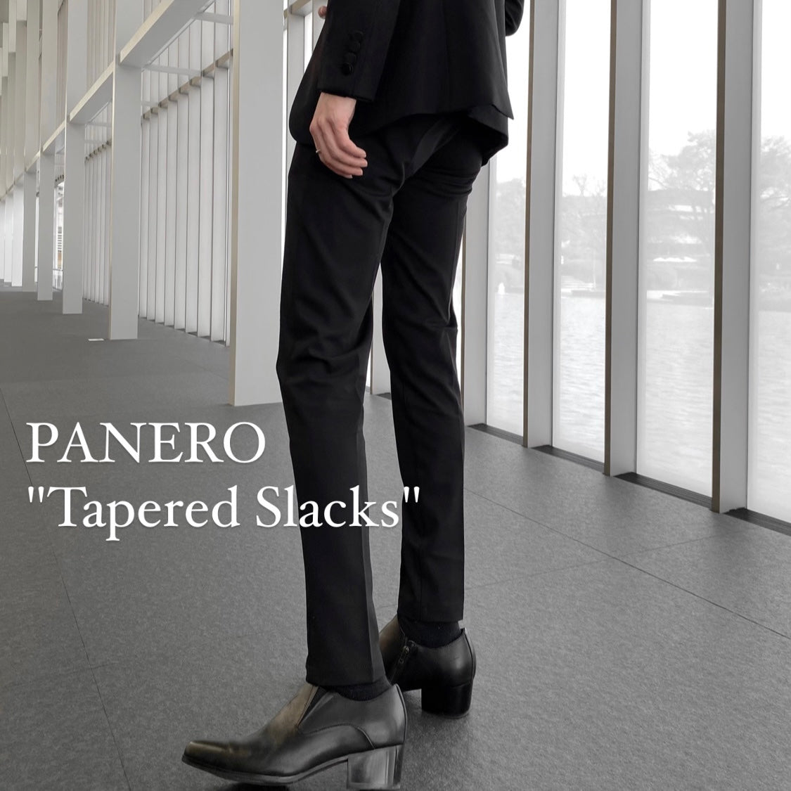 【PANERO】TAPERED SLACKS PANTS Lサイズ