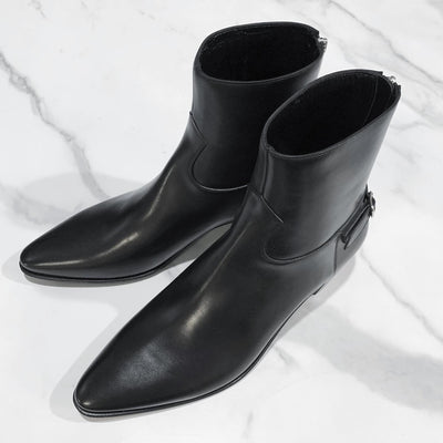 セリーヌ/CELINE 19SS JACNO 6cm heel back zipped boots 1 | PANERO