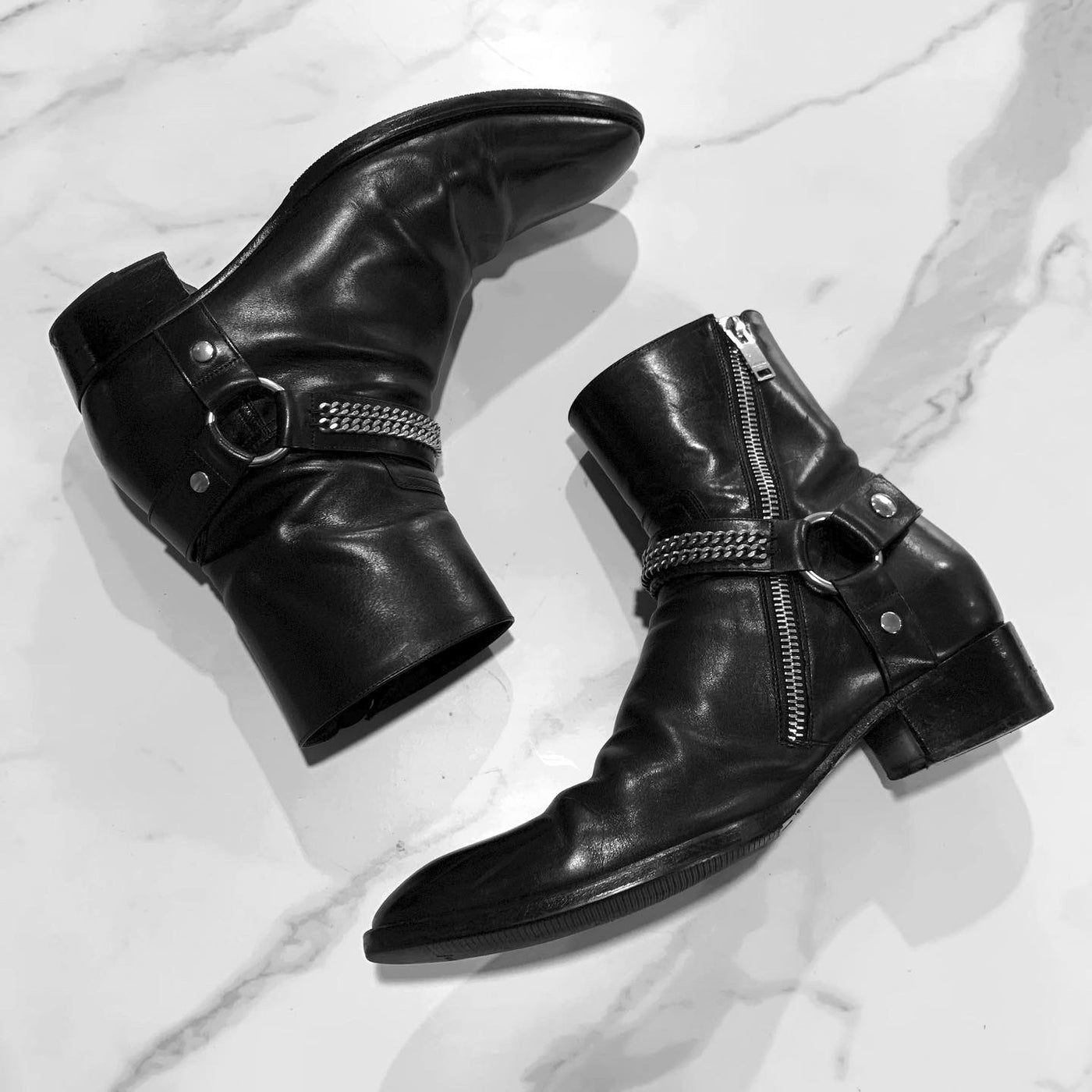 Saint Laurent - 超名作！ SAINT LAURENT 13AW チェーンハーネスブーツ ...