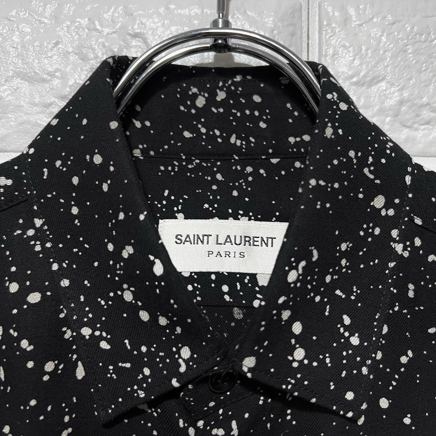 エクルベージュ SAINT LAURENT スプラッターシャツ3点セット - 通販