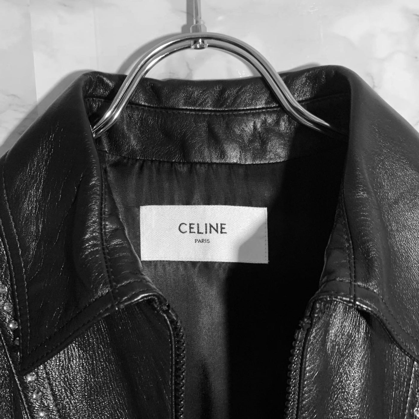 安価 CELINE クロコダイルパターンラメテディブルゾン 購入金額約46万