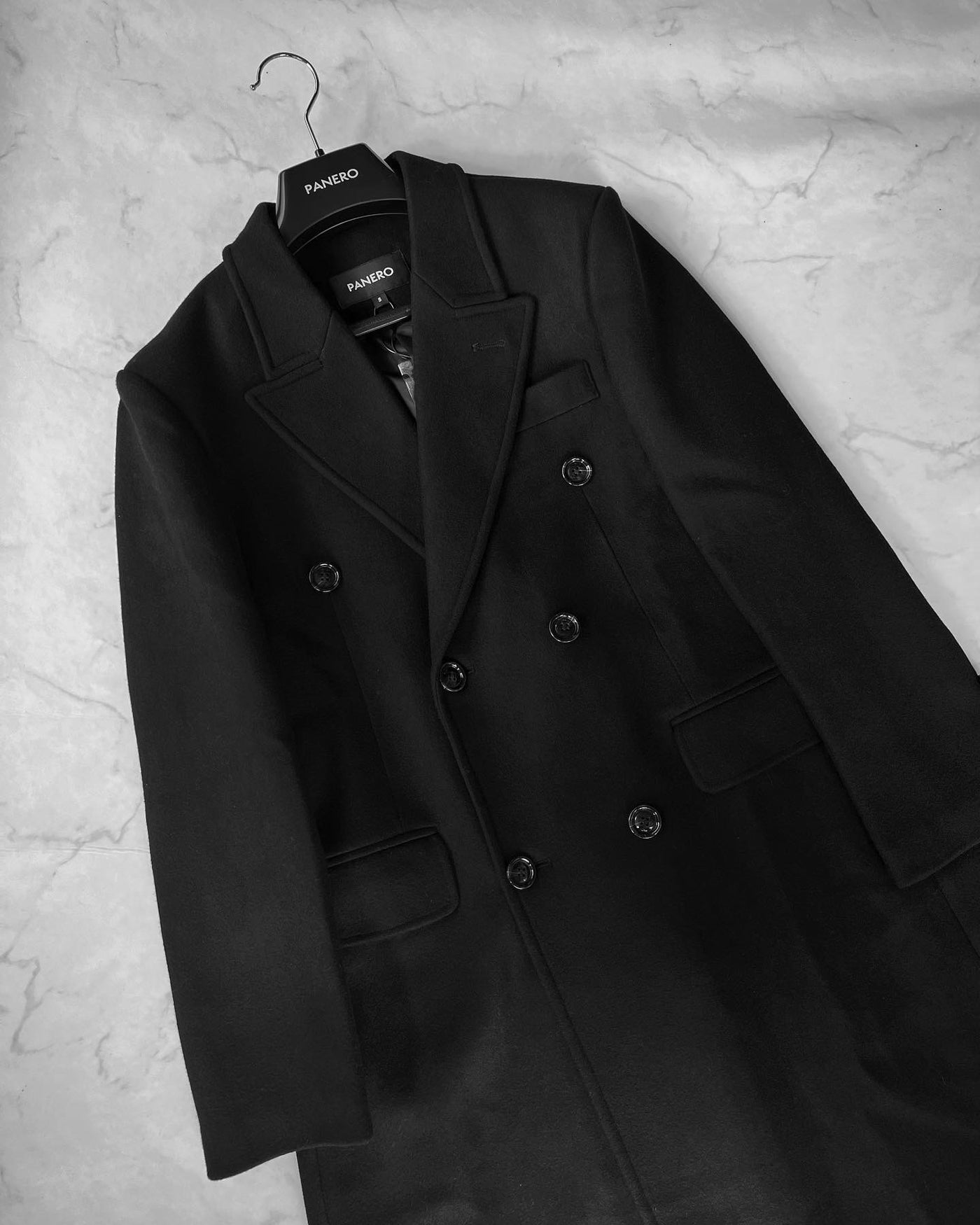 くつろぎカフェタイム vintage double long chester wool coat