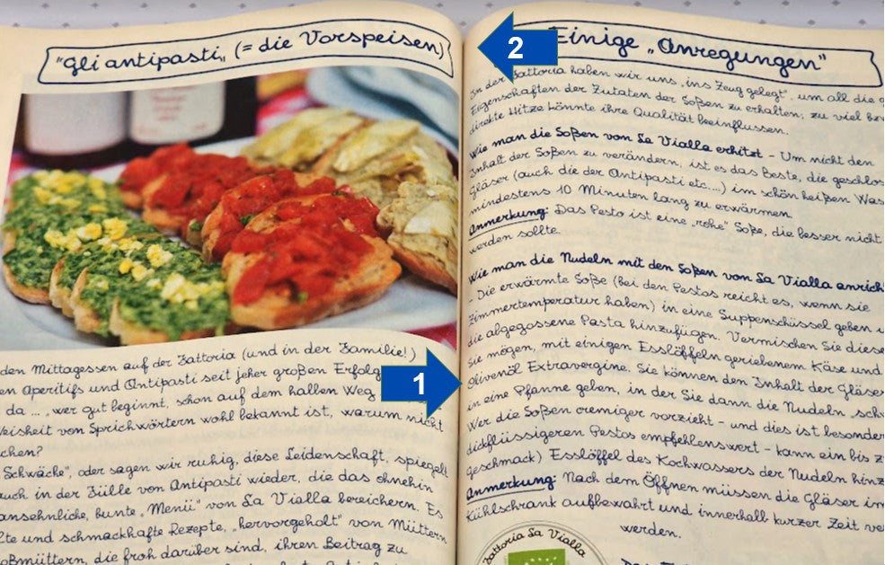 Kochbuch mit Handschrift als Softcover ohne Fadenheftung
