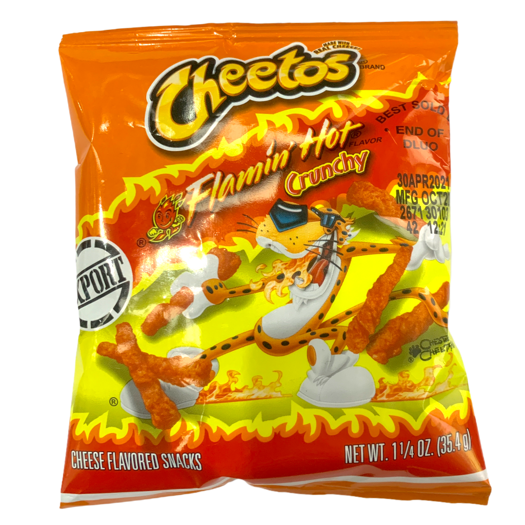 Cheetos Flamin Hot Crunchy Cheese Snacks 354g 