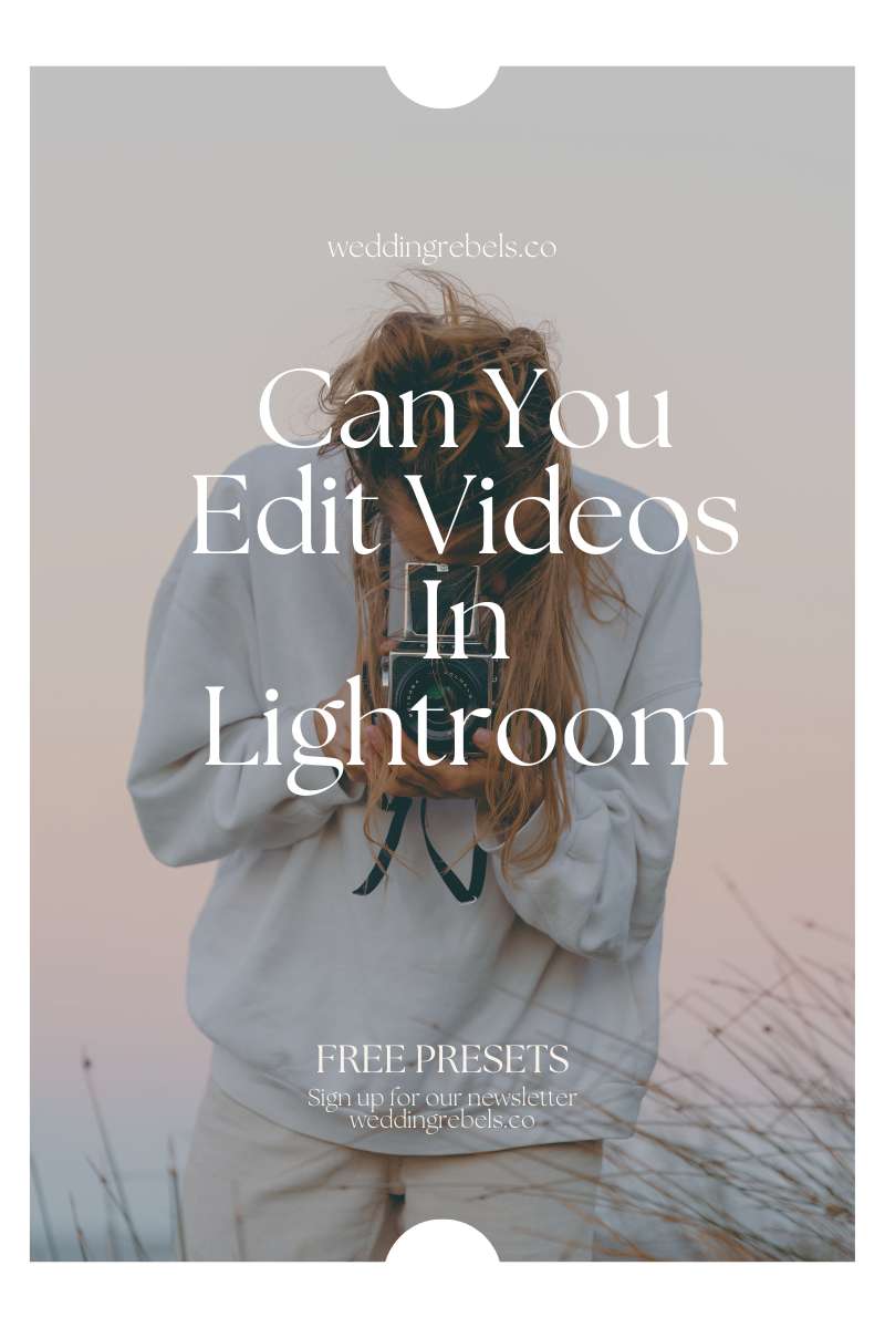 can you edit videos in lightroom