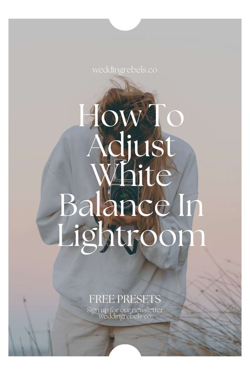 how to adjust white balance in lightroom