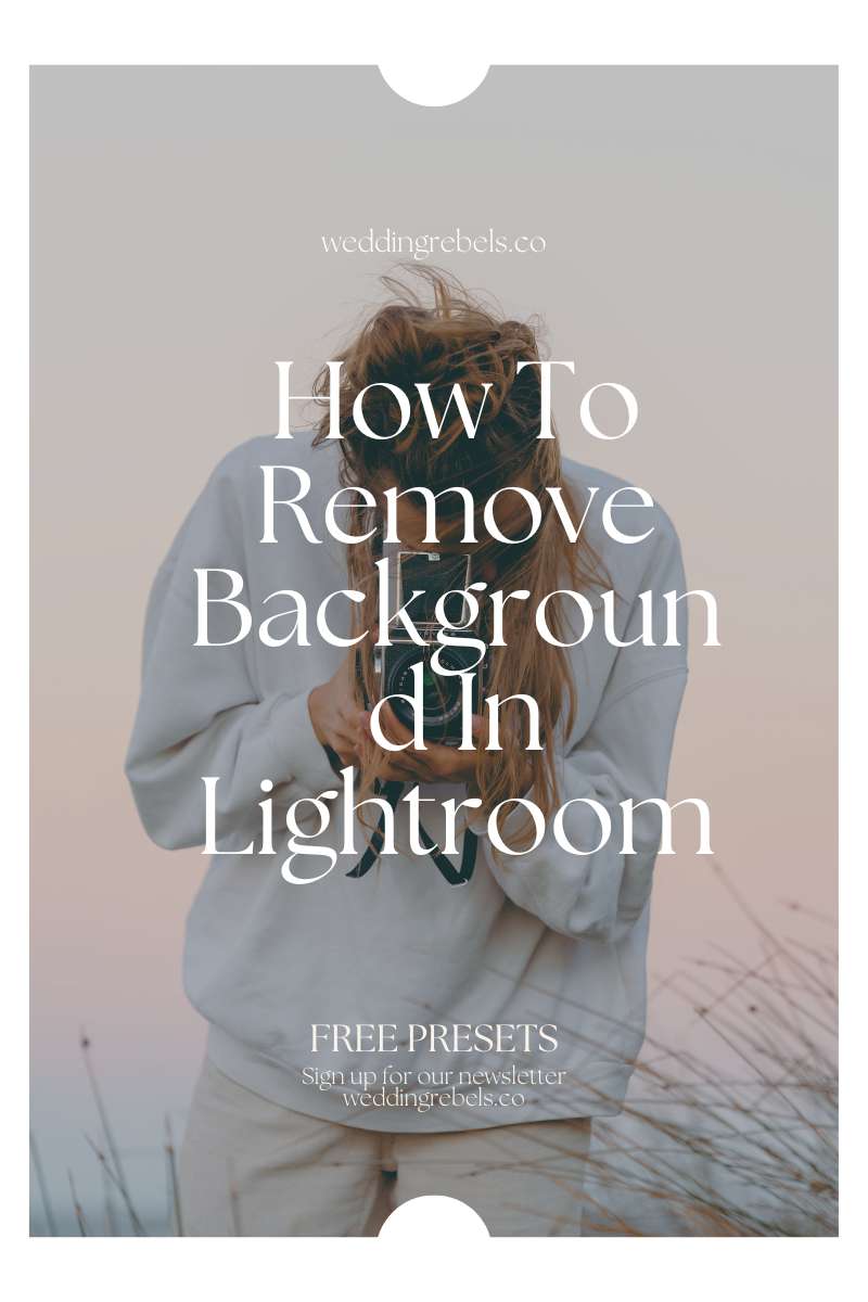 how to remove background in lightroom