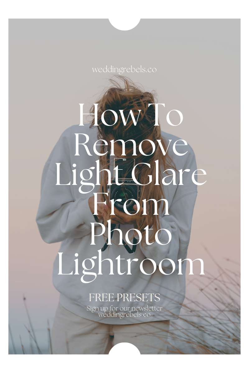 how to remove light glare from photo lightroom