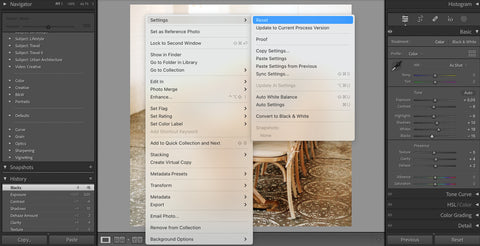 How to Revert to Original in Lightroom