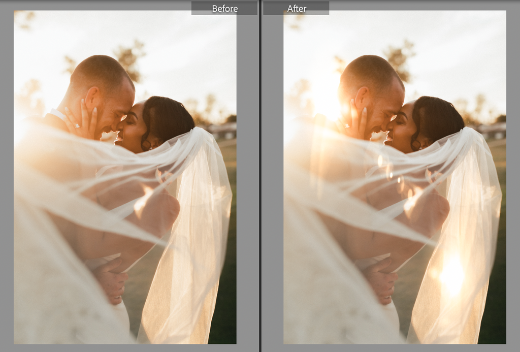 Layering sun flares and lens flares in Lightroom for a natural look