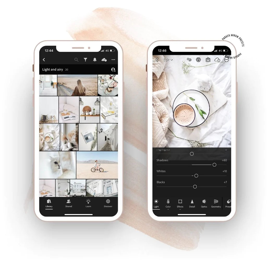 Light and Airy Mobile Presets for LR
