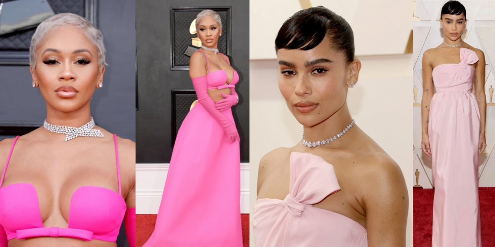 Saweetie Zoe Kravitz-2022-OSCARS-Jewellery