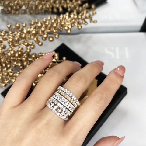 15 Best Selling Gold Stackable Rings for a Layered Look | SH Jewellery