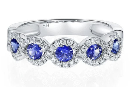 Shop Intertwined sapphire band