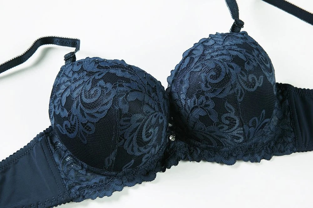 High Quality Sexy Lace Padded Push up Underwire Women Bra