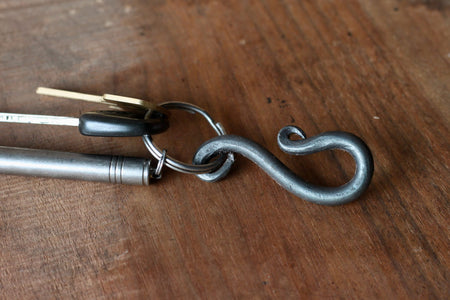 Nickel Belt Loop Key Chain