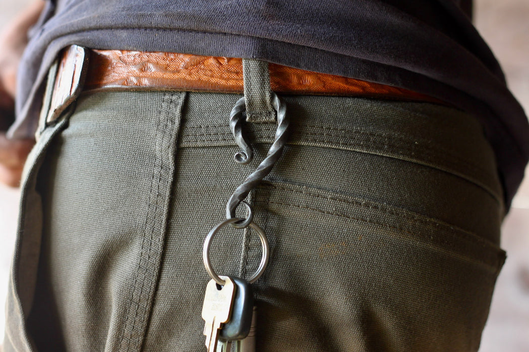 Belt Loop Key Chain - Twisted | Wicks Forge