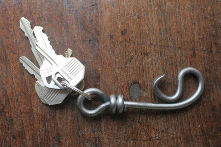 Nickel Belt Loop Key Chain