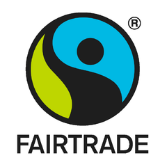 Fairtrade certification logo.