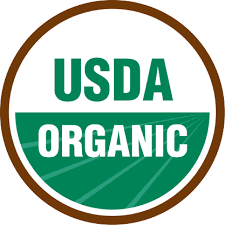 USDA organic certification logo.
