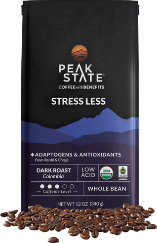 Peak State's Stress Less 12oz package