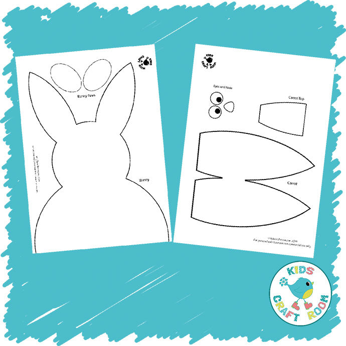 Bunny and Carrot Cards – Kids Craft Room