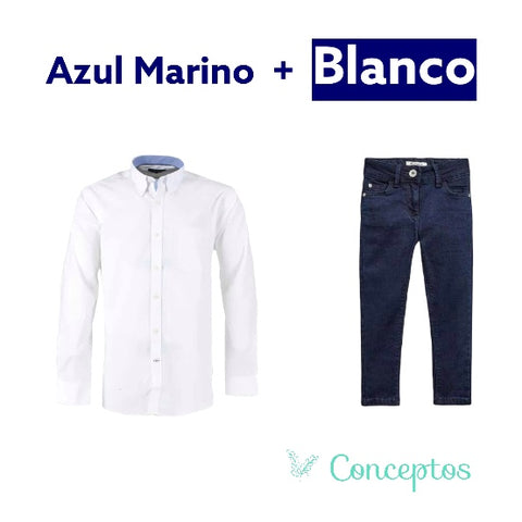 Cómo combinar color azul con blanco 