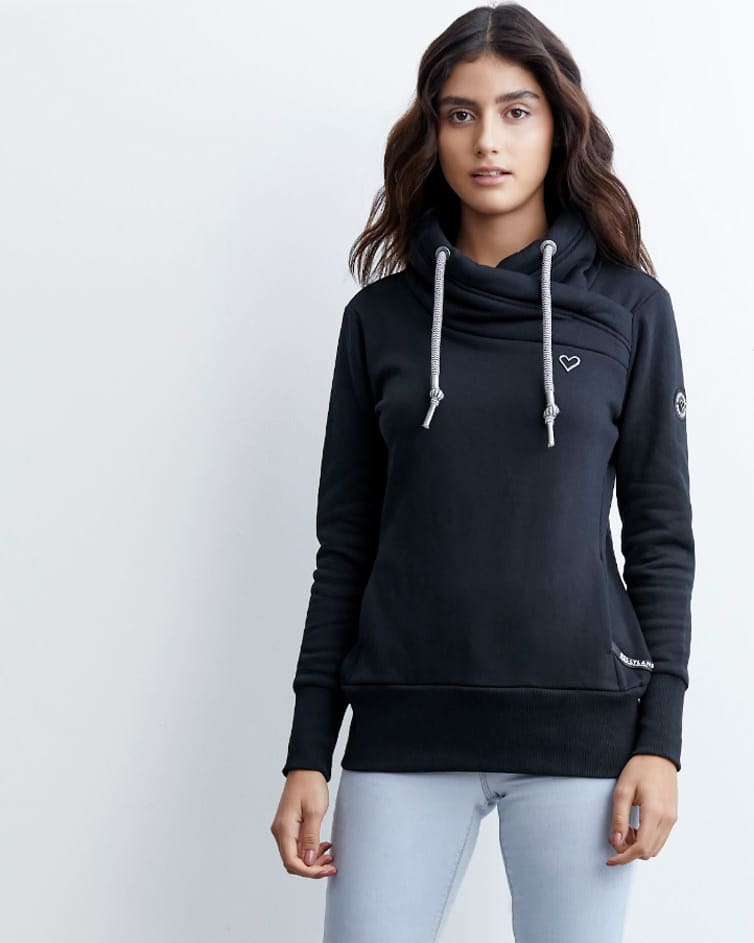 Casual black lady sweatshirt Holly Land model 4R25 – Conceptos