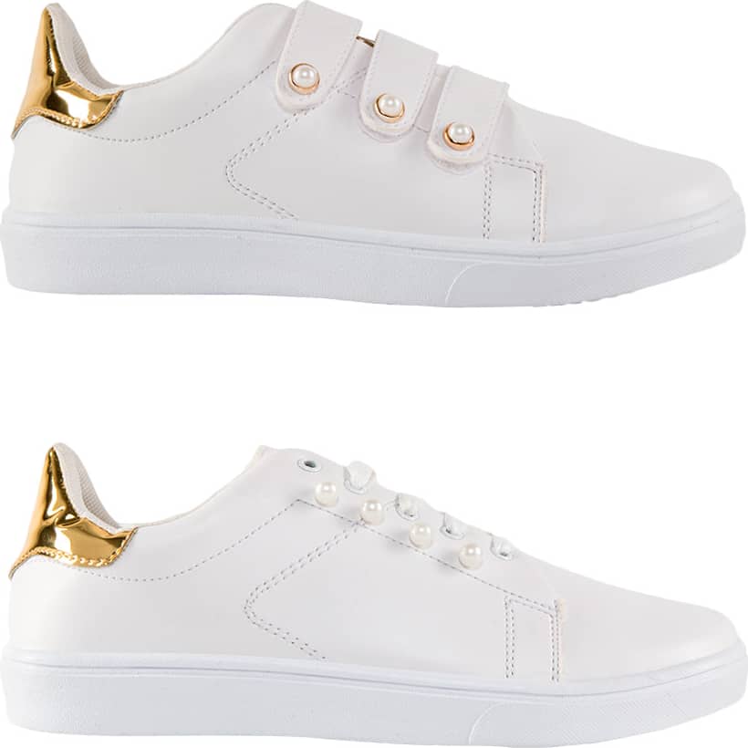 Kit 2 pares choclo tenis casual urbano teens blanco Urban Shoes modelo –  Conceptos