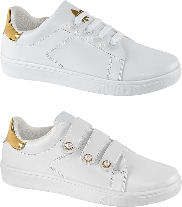 Kit 2 pares choclo tenis casual blanco Urban Shoes modelo – Conceptos